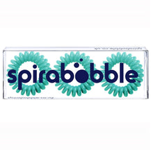 Load image into Gallery viewer, Tiffany Green SpiraBobble | Spiral Hair Bobbles &amp; Hair Ties
