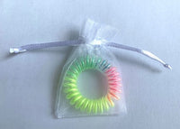 Rainbow coloured Spirabobble hairband
