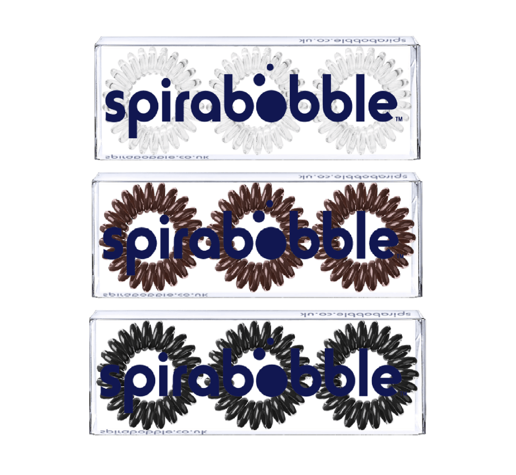 SpiraBobble Work Collection Spiral Hair Bobbles & Hair Ties