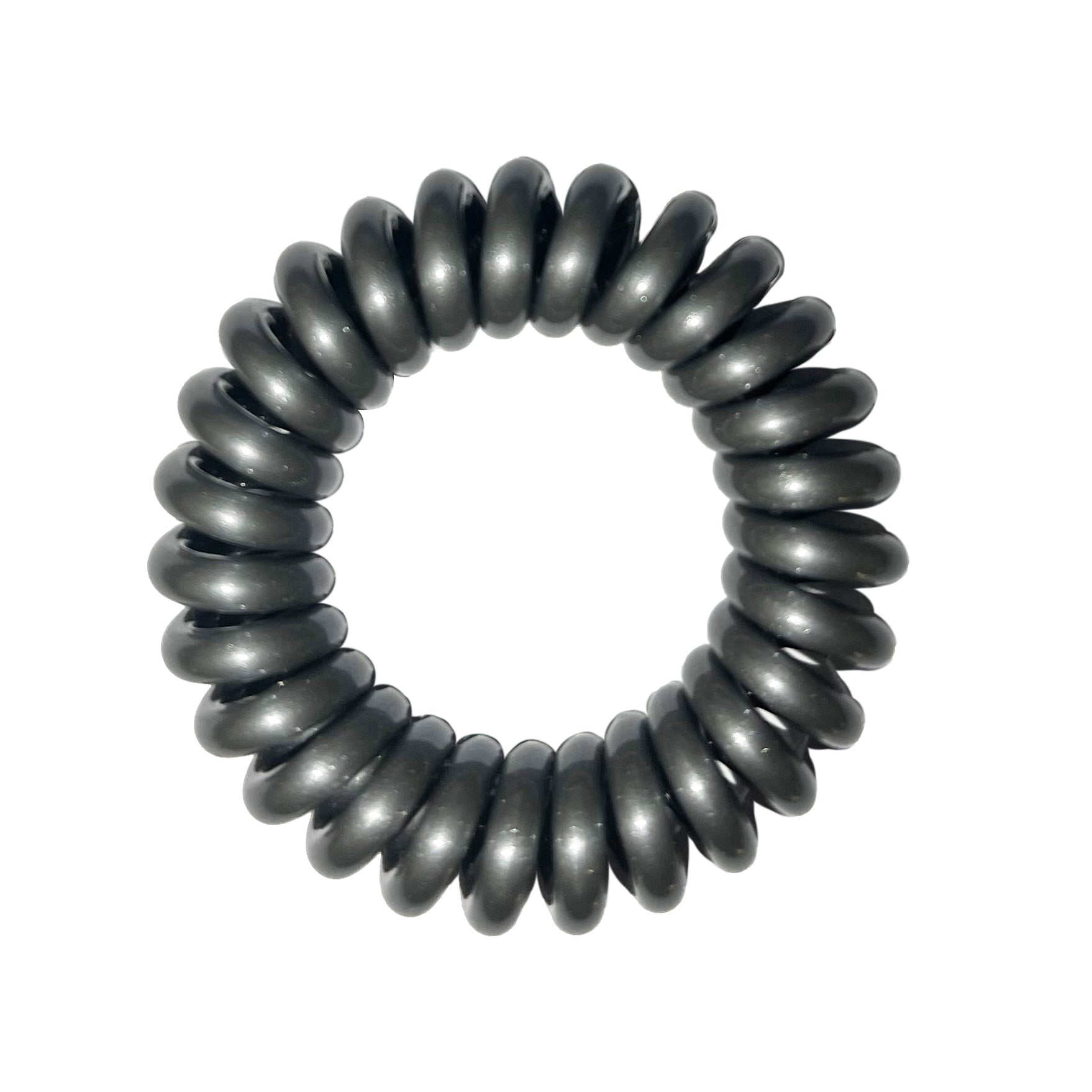 Silver Pewter SpiraBobble Spiral Hair Bobbles Hair Ties