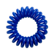 Load image into Gallery viewer, Blue Beauty coloured hair bobble called a spirabobble.
