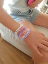 Load image into Gallery viewer, Violet Cream SpiraBobble | Spiral Hair Bobbles &amp; Hair Ties
